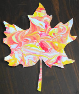 colorful leaf, fall crafts for preschoolers